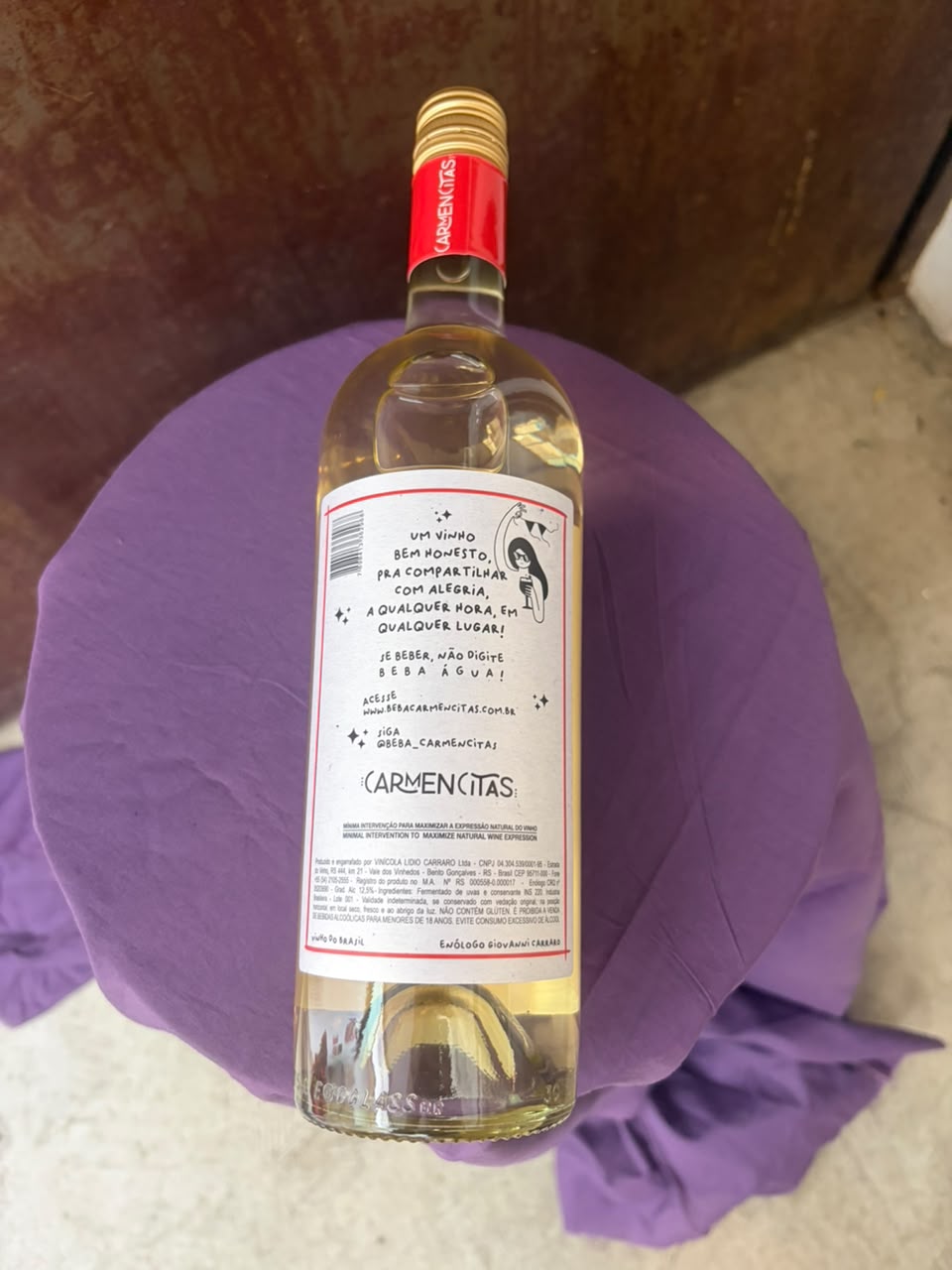 Vinho Branco Chardonnay Carmencitas